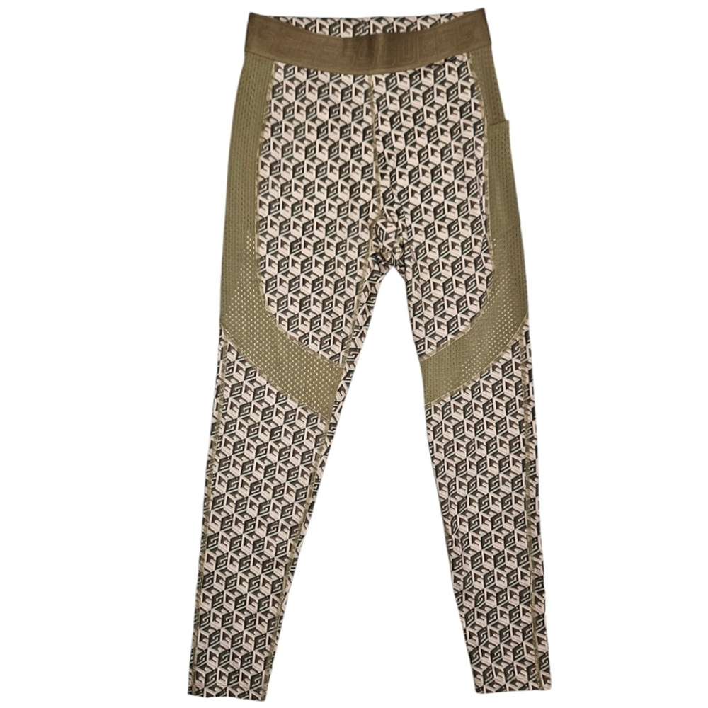 Guess Eco Green G Cube Daria Active Pant Size Large
